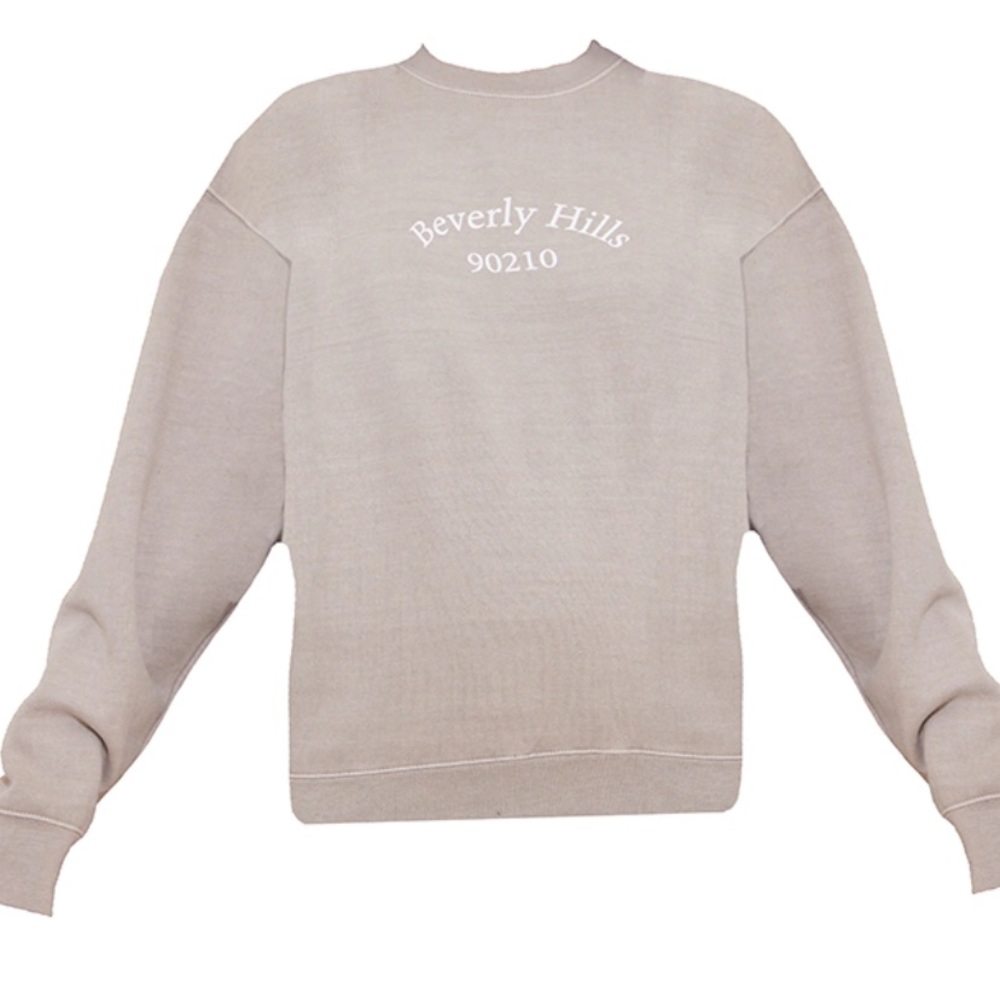 BRAND NEW NO TAG Stone Beverly Hills Printed Washed Sweatshirt Size L